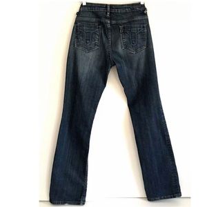 Vigoss Studio Distress Straight Jeans 27X33 Dark
